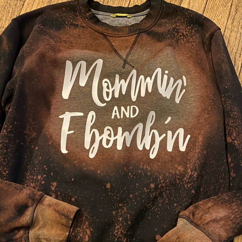 Custom bleached sweatshirt